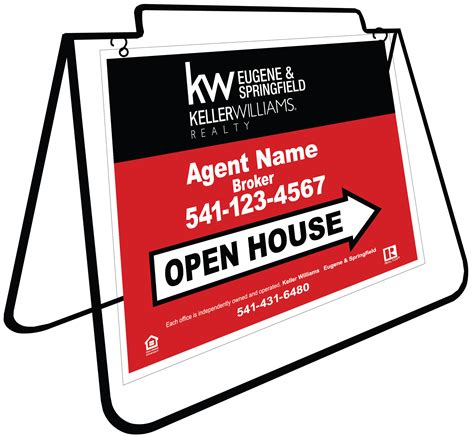 metal frame open house signs|generic open house signs.